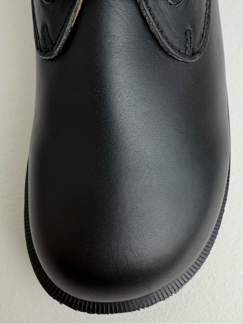 Vintage Dr. Martens England Black Greasy Leather Gibson Oxfords UK 8 - Picture 10 of 16